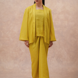 The Signature Linen Knot Skirt in #CBB62E