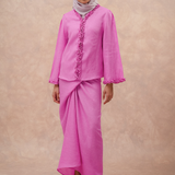 The Signature Linen Knot Skirt in Vivid Pink