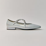 Great Criss-Cross Mary Janes in Starlight Silver