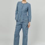 The Great Denim Cargo in Light Wash