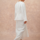 The Signature Linen Knot Skirt in Ivory