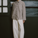 Sculptor Barrel Trousers in White