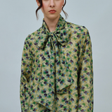 Gallery Bow Blouse in Floral