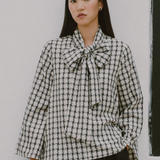 Gallery Bow Blouse in Cream