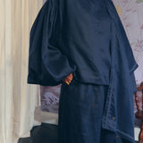 Lady Ramie Blouse in Midnight