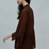 Accent Shirt in Chocolate