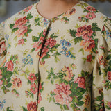 Heritage Brocade Bubble Blouse in Chamomile