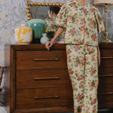 Heritage Brocade Bubble Blouse in Chamomile
