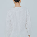 Curator Broderie Waistcoat in White