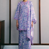 Serene Kurung Set with Selendang in Wisteria