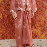 Dian Ramie Knot Skirt in Lychee