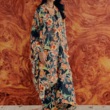 Ophelia Ramie Knot Skirt in Clementine