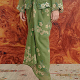 Dian Ramie Knot Skirt in Basil