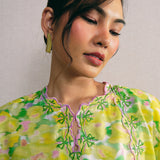Serene Kurung Set with Selendang in Marigold