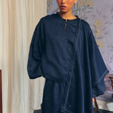 Lady Ramie Blouse in Midnight
