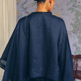 Lady Ramie Blouse in Midnight