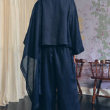 Lady Ramie Trousers in Midnight