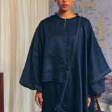 Lady Ramie Blouse in Midnight