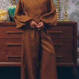 Lady Ramie Trousers in Caramel