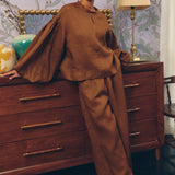 Lady Ramie Trousers in Caramel