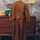 Lady Ramie Trousers in Caramel