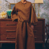 Lady Ramie Trousers in Caramel