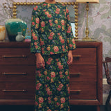Heritage Brocade Skirt in Earl Grey