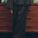 Lady Ramie Trousers in Onyx