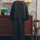 Lady Ramie Trousers in Onyx