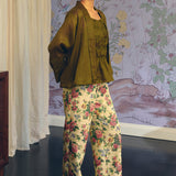 Heritage Brocade Trousers in Chamomile