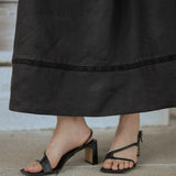 The Great Linen Skirt in Black