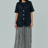 Midtown Short Sleeve Blazer in Black