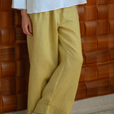 Friday Linen Pants in Butter