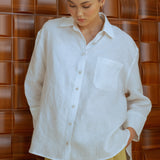 Friday Linen Shirt in White