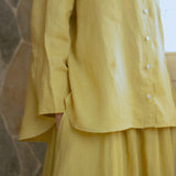 Friday Linen Shirt in Butter