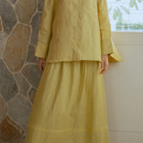 The Great Linen Skirt in Butter
