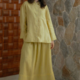 The Great Linen Skirt in Butter