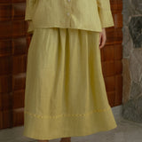 The Great Linen Skirt in Butter