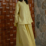 The Great Linen Skirt in Butter
