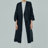 Classic Ramie Trench in Black