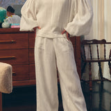 Lady Ramie Trousers in Blanc