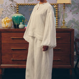 Lady Ramie Trousers in Blanc