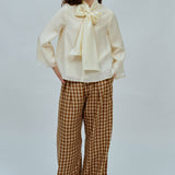 Gallery Bow Blouse in Ivory