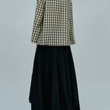 Technical Printed Skirt in Black