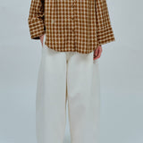 Off Duty Printed Shirt in Caramel