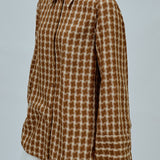 Off Duty Printed Shirt in Caramel
