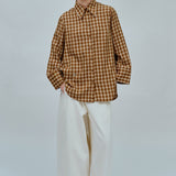 Off Duty Printed Shirt in Caramel