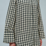Off Duty Printed Shirt in Cream
