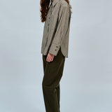 Blueprint Poplin Stripe Shirt in Chocolate