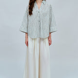 Technical Flowing Trousers in White